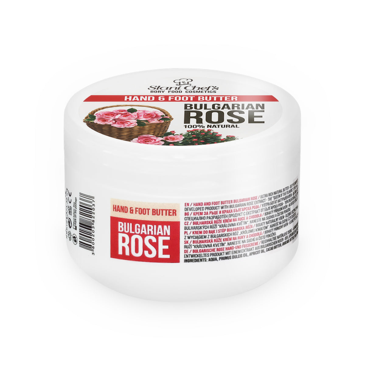 Cremă de mâini și picioare cu trandafir bulgăresc, 100 ml