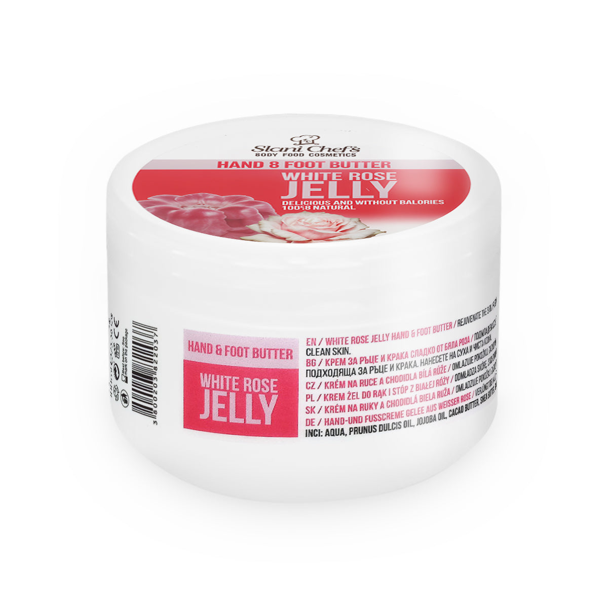 Cremă de mâini și picioare cu trandafir alb dulce, 100 ml