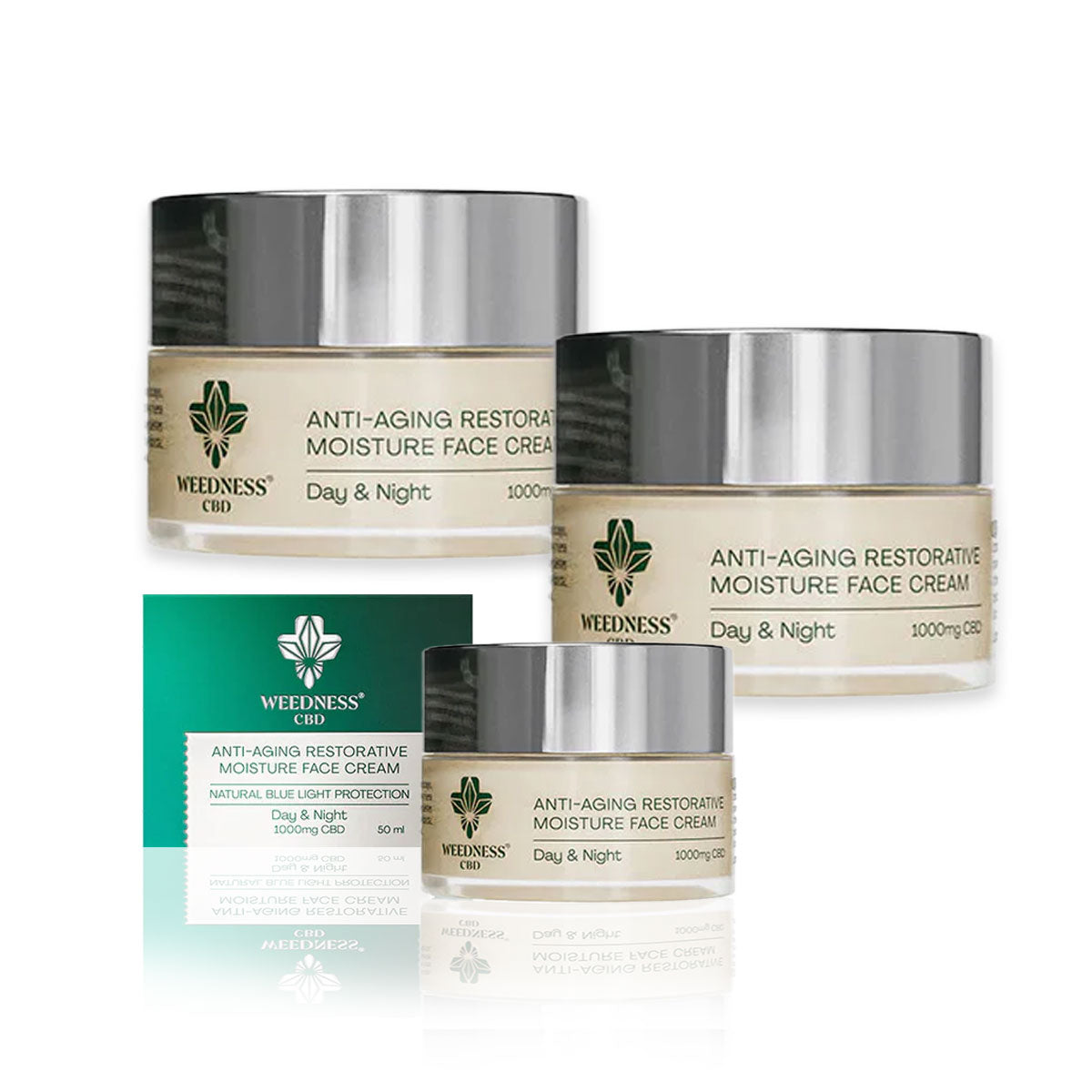 Bundle 1+1=3 "24h Anti-Aging Facial Cream | 1000mg CBD"