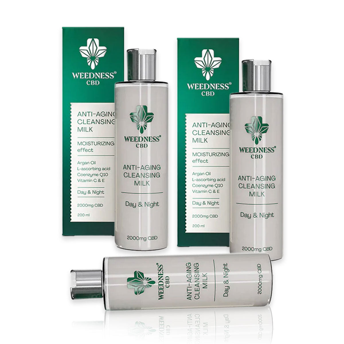 Bundle 1+1=3 "24h Anti-Aging Make-Up Removing Milk with 2000mg CBD"