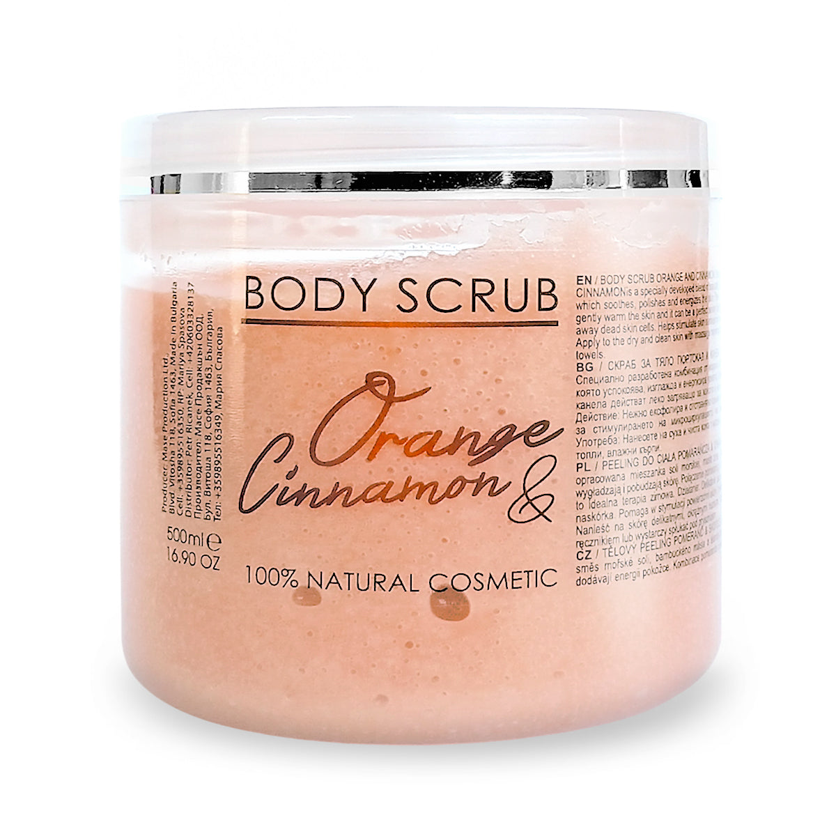 Peeling corporal cu portocale și scorțișoară, 500 ml