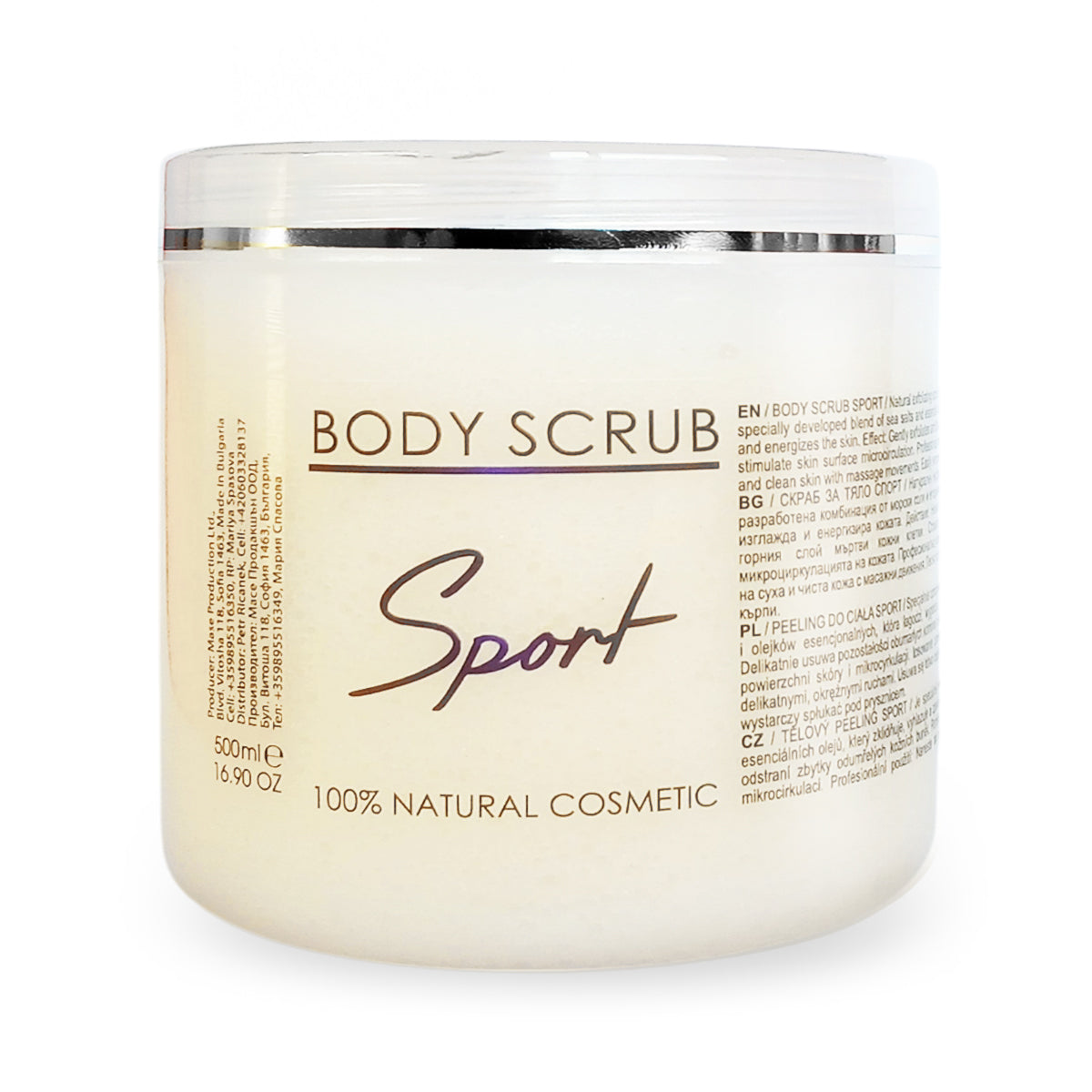 Exfoliant corporal sport, 500 ml