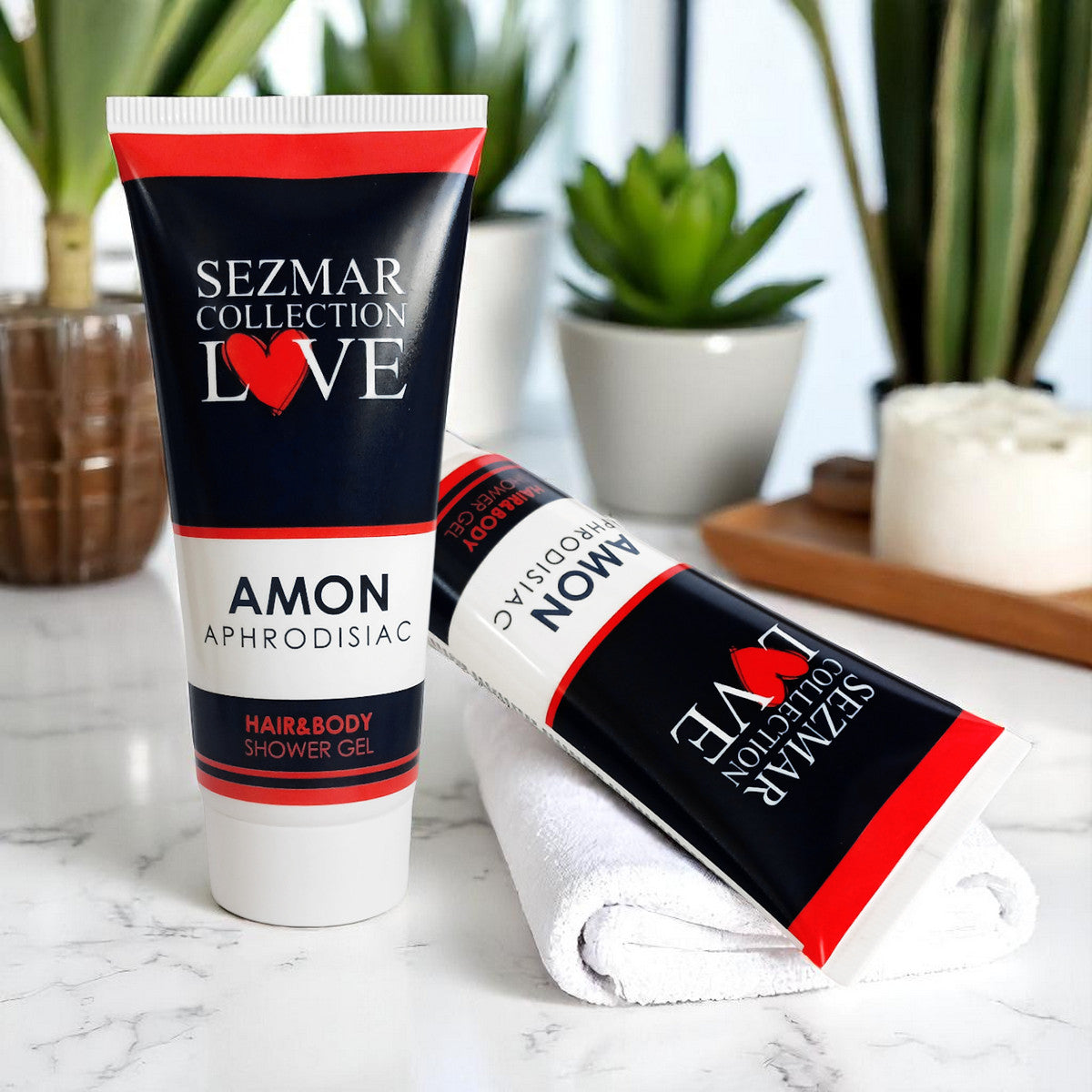 Gel de duș afrodisiac Amon pentru păr și corp, 200 ml