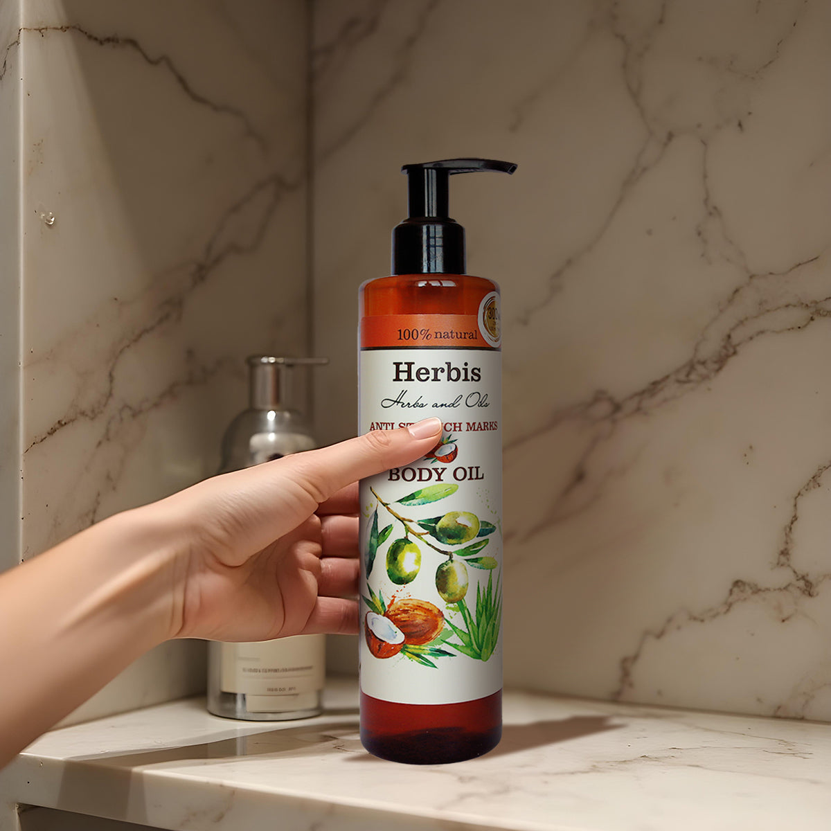 Ulei de corp HERBIS împotriva vergeturilor, 200 ml