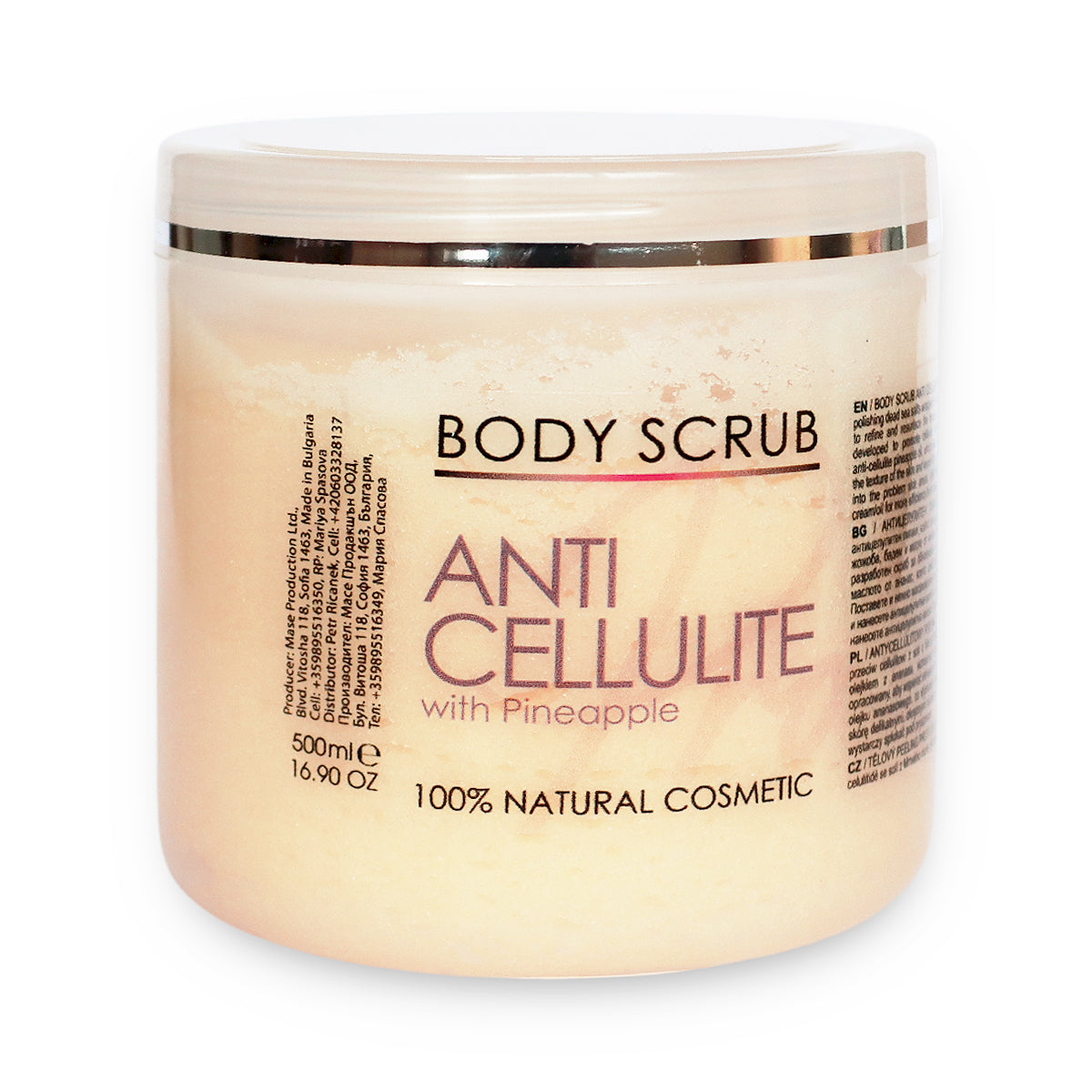 Scrub anticelulitic cu ananas, 500 ml