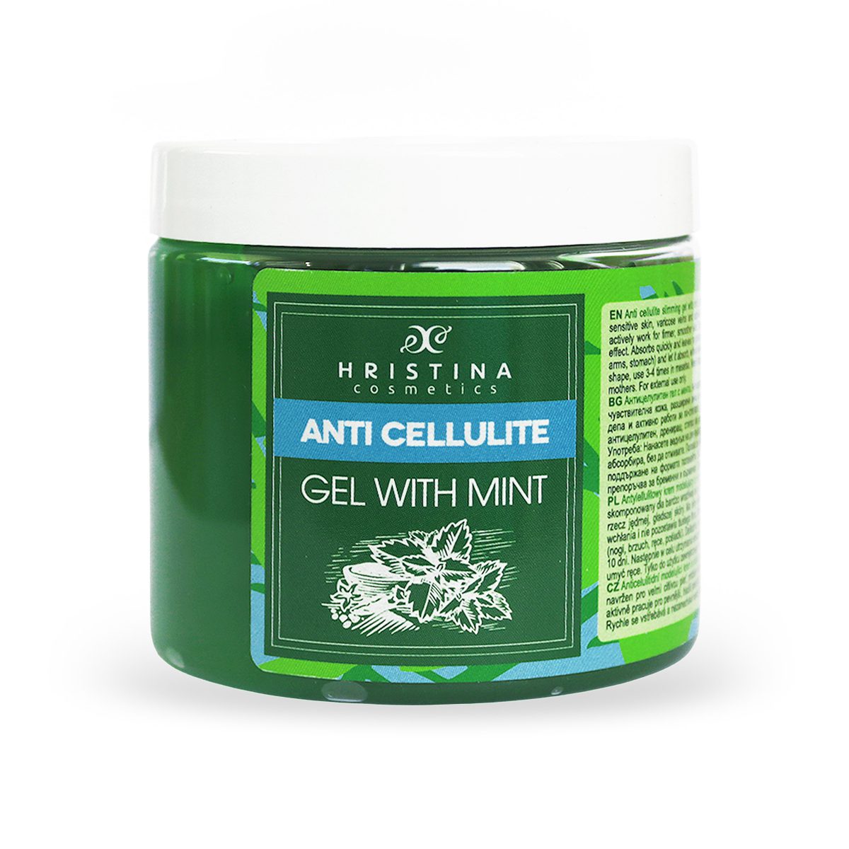 Gel anticelulitic cu mentă, 200 ml