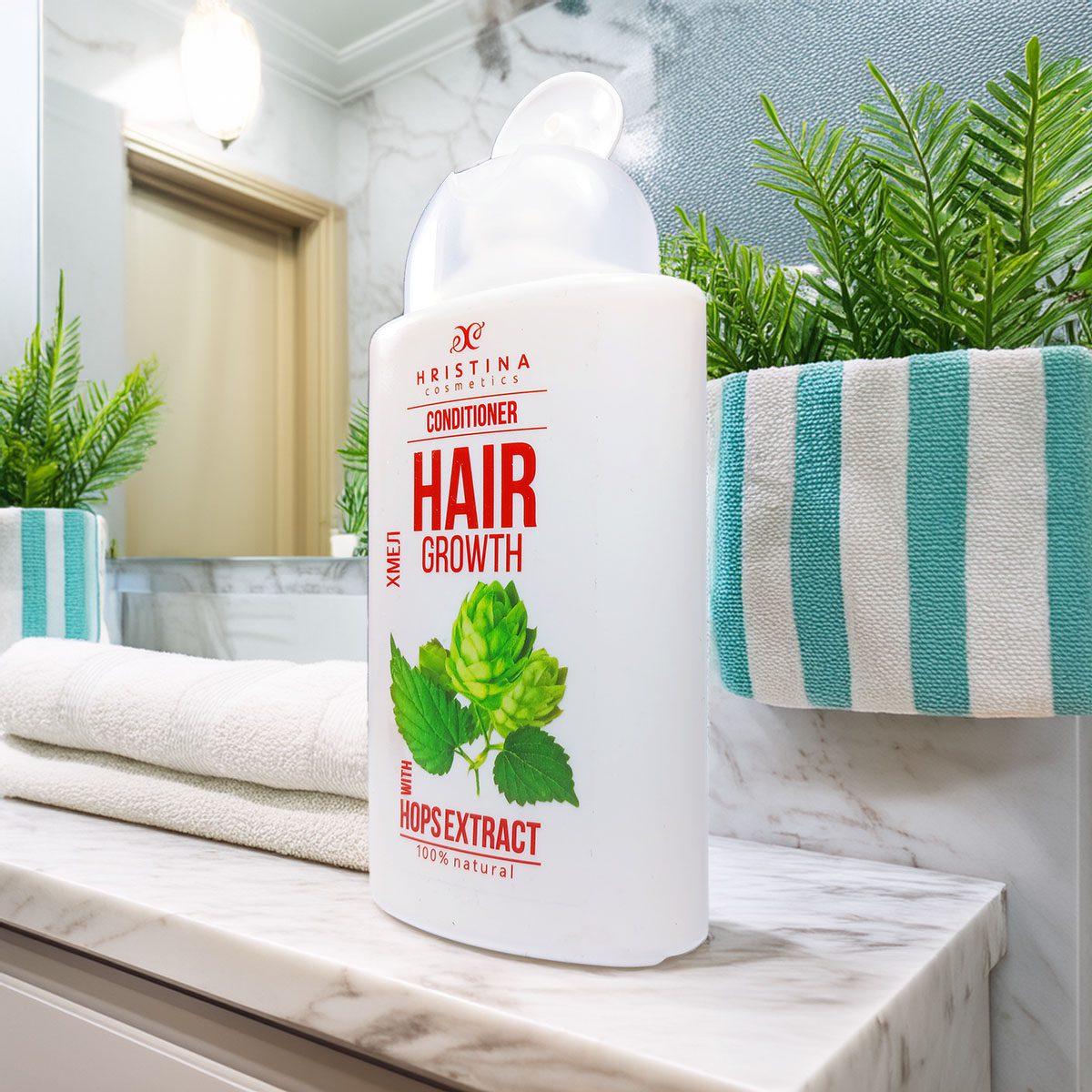 Balsam de păr cu extract de hamei pentru creșterea părului, 200 ml