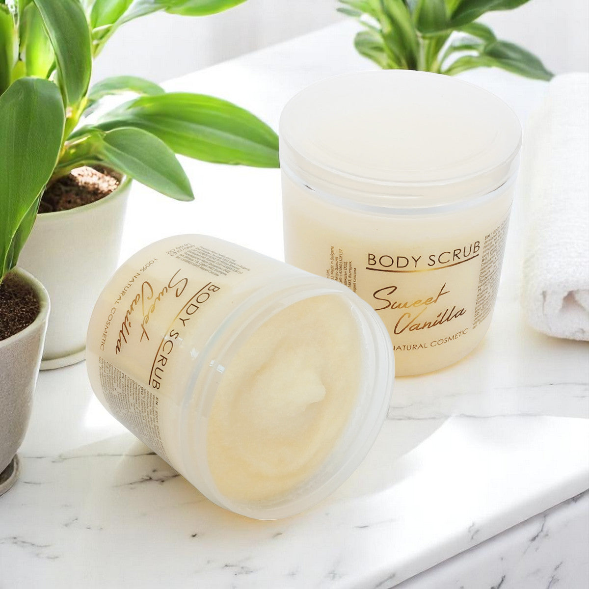 Exfoliant corporal cu vanilie dulce, 500 ml