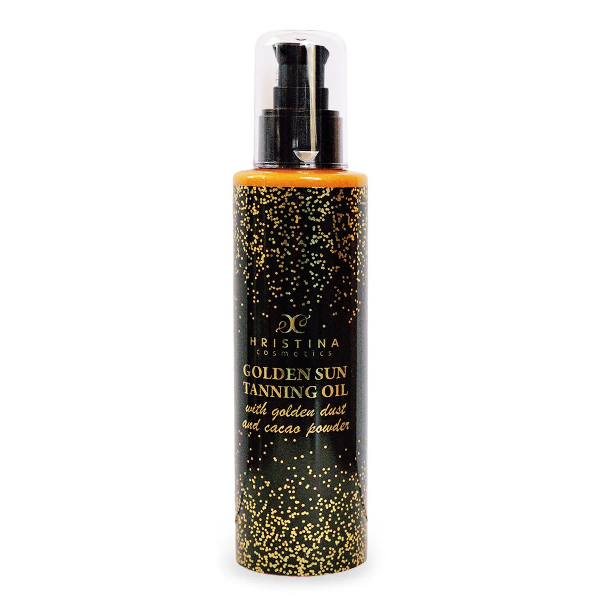 Ulei bronzant pentru bronzare rapidă cu particule de aur