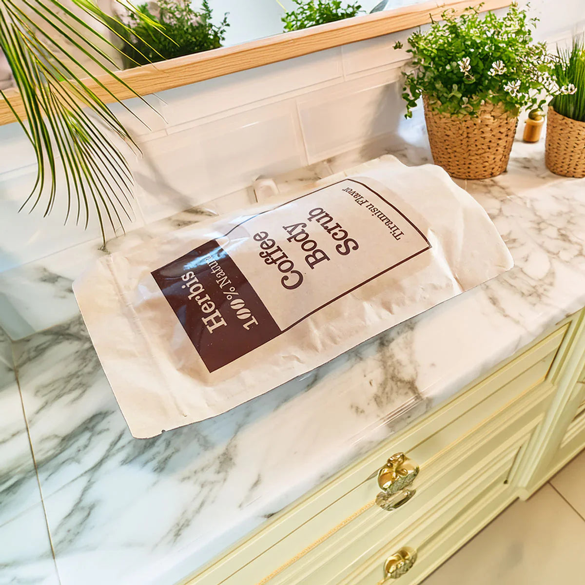 HERBIS Exfoliant corporal cu cafea, 200g