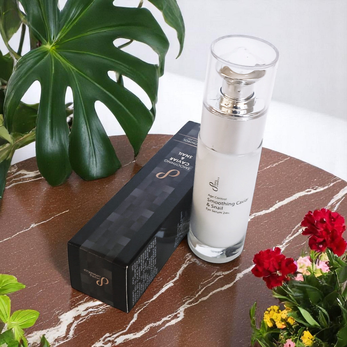 Cremă de ochi 24 de ore, fermitate și netezire, cu extracte de caviar și melc, 30 ml