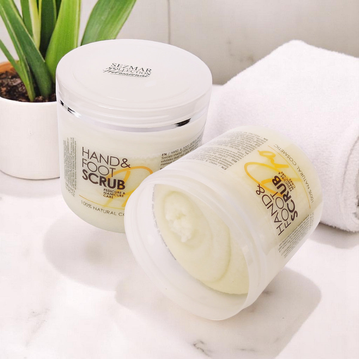 Cremă exfoliantă pentru mâini și picioare, 500 ml