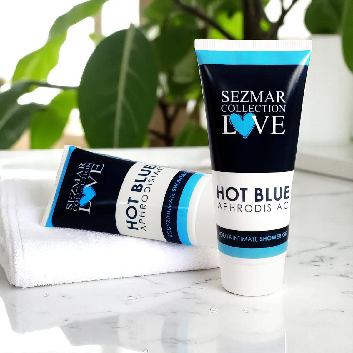 Gel de duș afrodisiac albastru intens, 200 ml