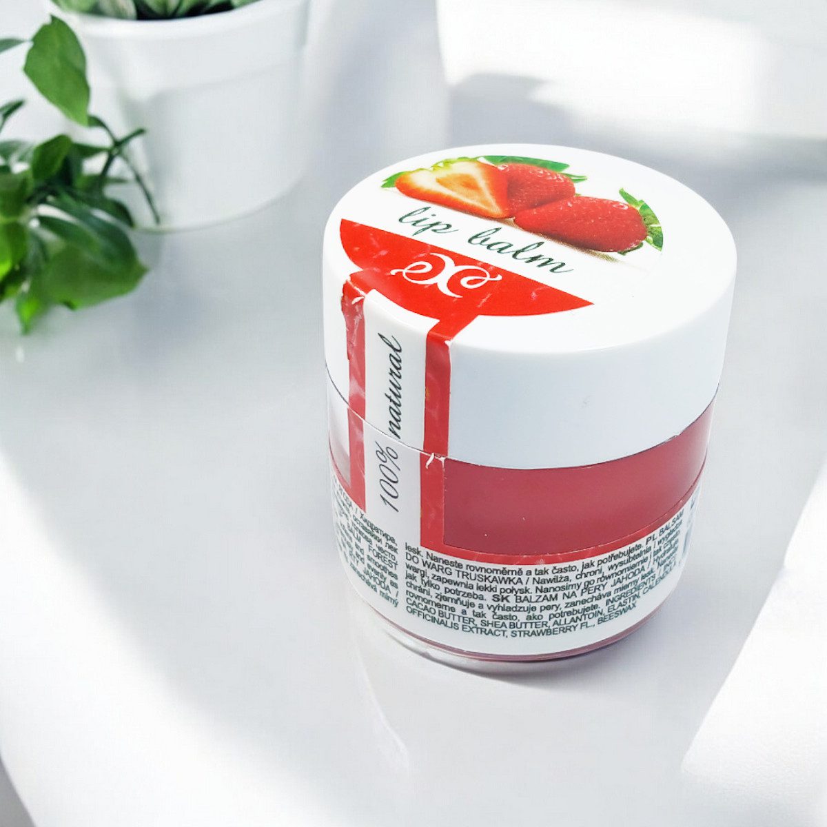 Balsam de buze cu aromă de căpșuni, 30 ml