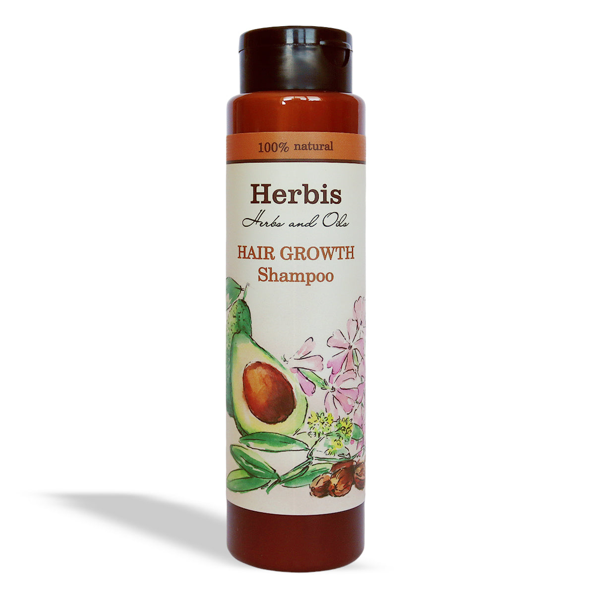Șampon natural HERBIS pentru creșterea rapidă a părului, 300 ml