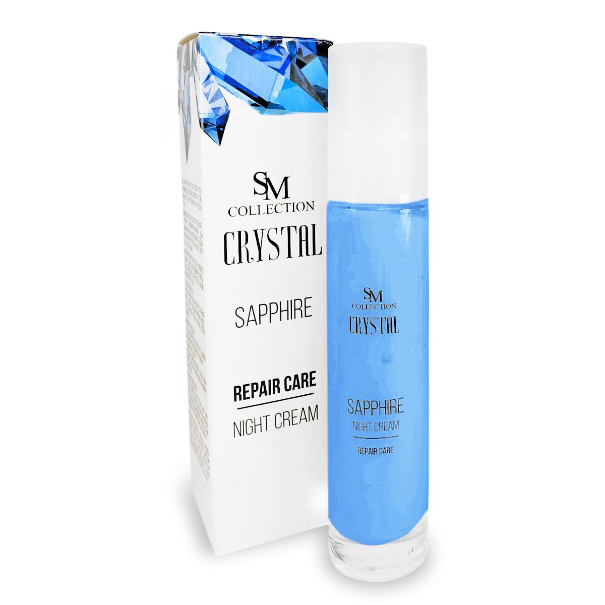 Cremă de noapte cu pudră de safir, 50 ml