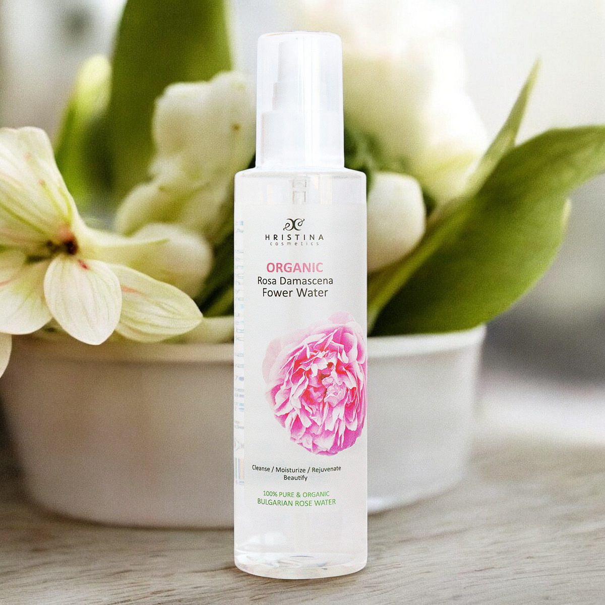 Apă de trandafiri organică, 200 ml