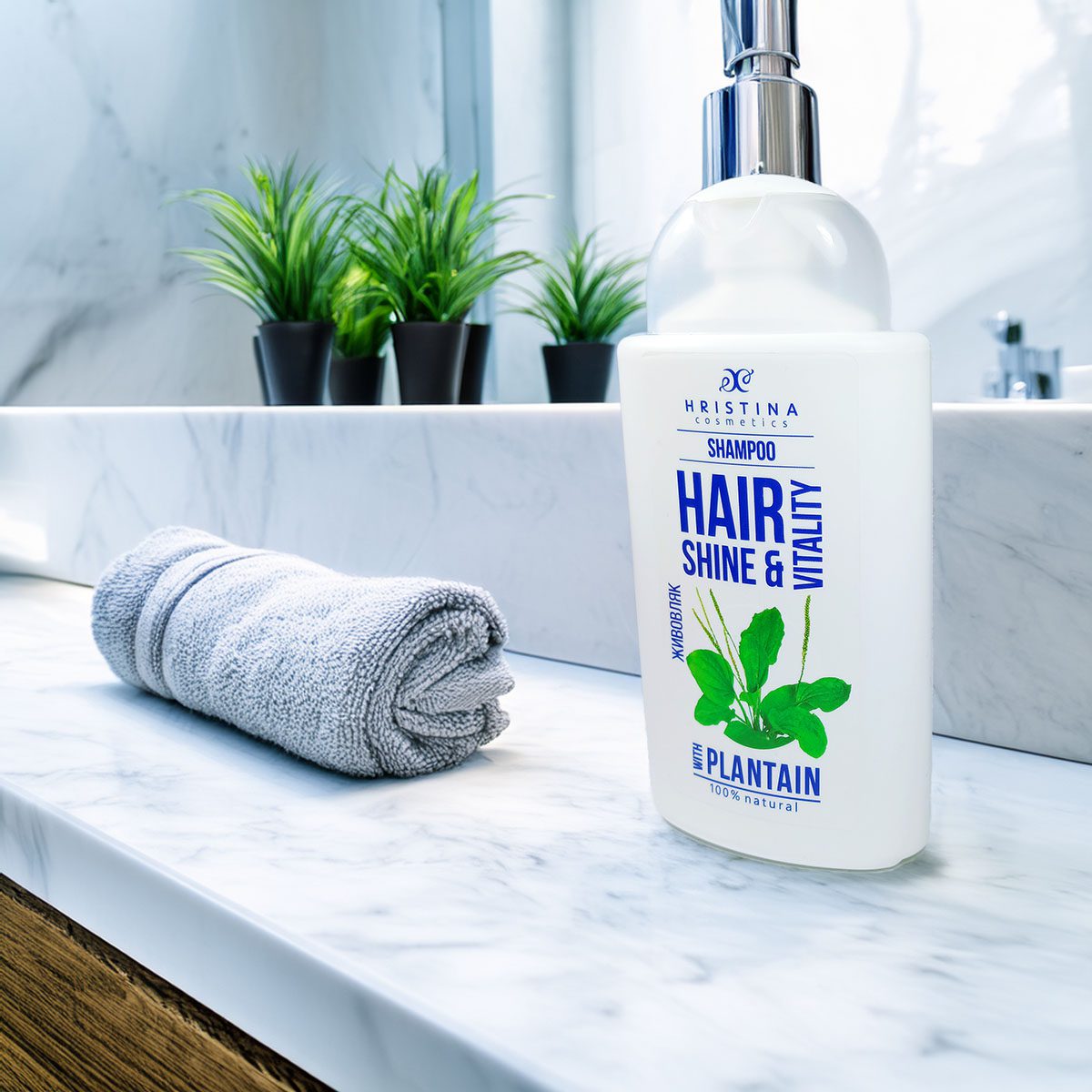 Șampon cu banane plantain pentru strălucire și vitalitate a părului, 200 ml