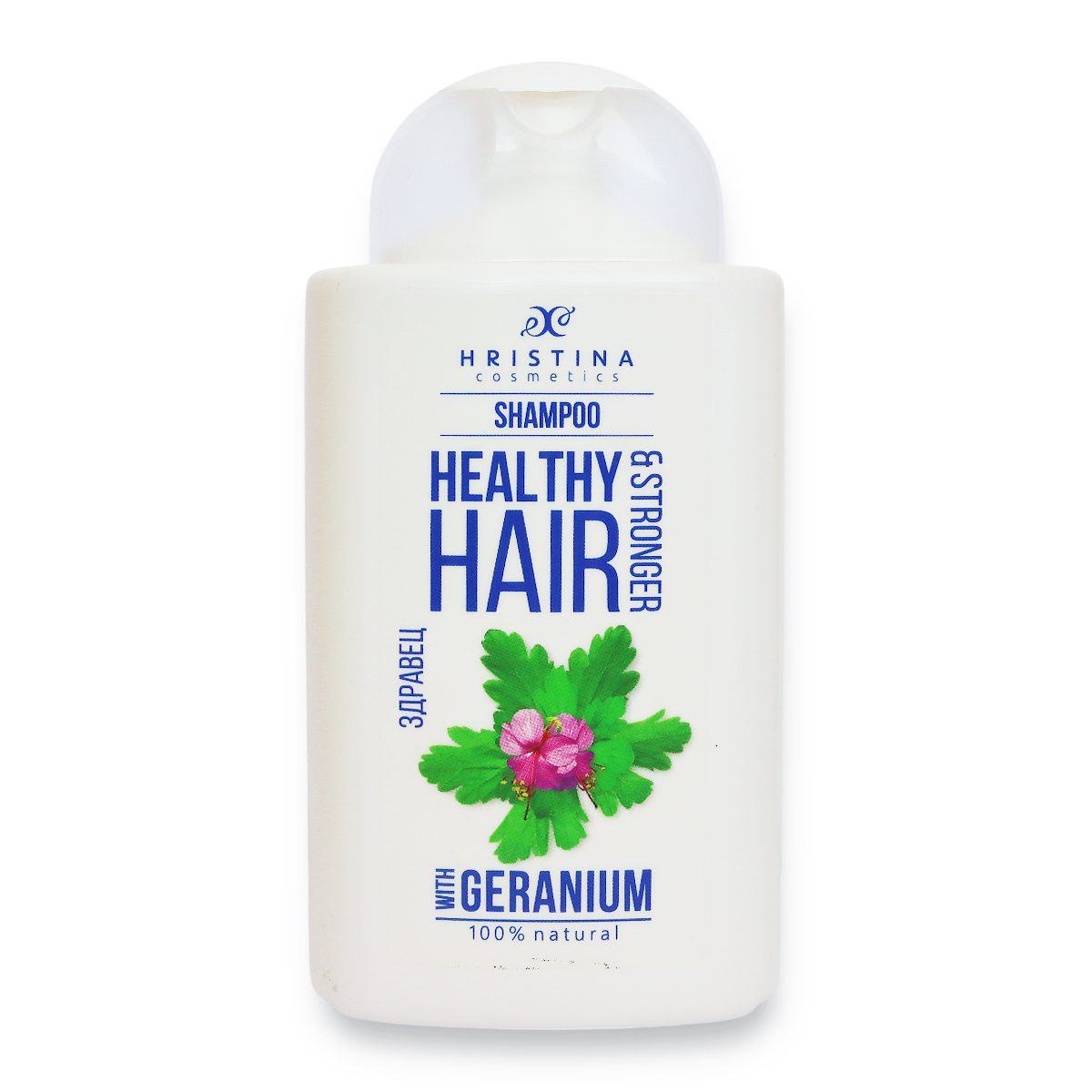 Șampon cu geranium pentru păr sănătos, 200 ml