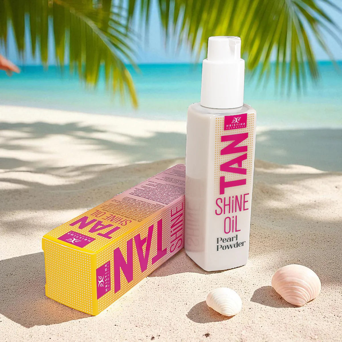 Ulei de bronzare și strălucire cu pudră de perle