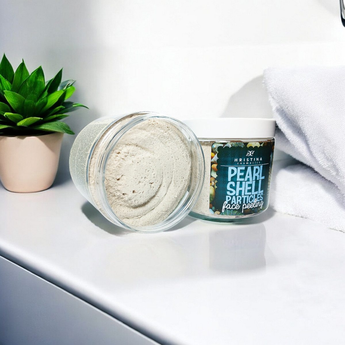 Scrub facial cu sidef, 200 ml